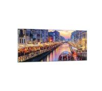 Cuadro Sobre Vidrio 120x50cm Cuadros Pared Canal Grande Tarde Wall Art Prints