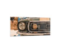 Cuadro Sobre Vidrio 120x50cm Cuadros Pared Cubierta Ford Mustango Wall Art