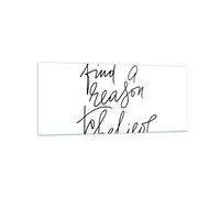 Cuadro Sobre Vidrio 120x50cm Cuadros Pared Manuscrito Lema Creer Wall Art Prints