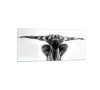 Cuadro Sobre Vidrio 120x50cm Cuadros Pared Modelo cuerpo músculos tatuaje Art