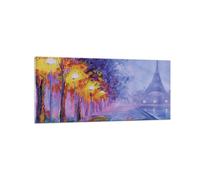 Cuadro Sobre Vidrio 120x50cm Cuadros Pared París Faroles Eiffel Wall Art Prints