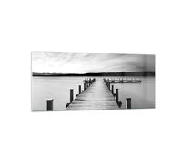 Cuadro Sobre Vidrio 120x50cm Cuadros Pared Puente Paz Agua Wall Art Prints Decor