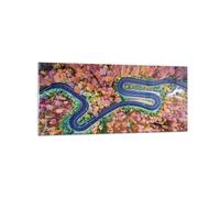 Cuadro Sobre Vidrio 120x50cm Cuadros Pared Sinuoso Camino Bosque Wall Art Prints