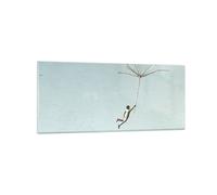 Cuadro Sobre Vidrio 120x50cm Cuadros Pared Vintage Irreal Metáfora Wall Art