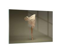 Cuadro Sobre Vidrio 120x80cm Cuadros Pared Bailarina Figura Bailando Wall Art