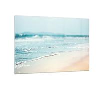 Cuadro Sobre Vidrio 120x80cm Cuadros Pared Borde Ola Agua Wall Art Prints Decor