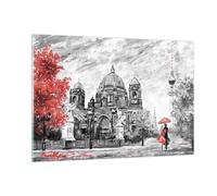 Cuadro Sobre Vidrio 120x80cm Cuadros Pared Catedral Berlín Amantes Wall Art