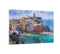 Cuadro Sobre Vidrio 120x80cm Cuadros Pared Colores Edificios Italia Wall Art