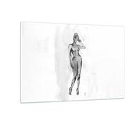 Cuadro Sobre Vidrio 120x80cm Cuadros Pared Desnudez Mujer Cuerpo Wall Art Prints