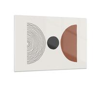 Cuadro Sobre Vidrio 120x80cm Cuadros Pared Figuras Formas Geometría Wall Art