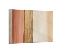 Cuadro Sobre Vidrio 120x80cm Cuadros Pared Oro Abstracción Líneas Wall Art