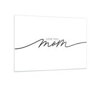 Cuadro Sobre Vidrio 120x80cm Cuadros Pared Te quiero mamá Wall Art Prints Decor