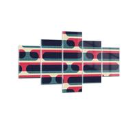 Cuadro Sobre Vidrio 125x70cm Cuadros Pared Abstracción Patrón Moderno Wall Art