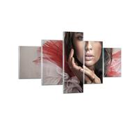 Cuadro Sobre Vidrio 125x70cm Cuadros Pared Belleza vestido moda modelo Wall Art