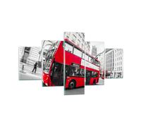 Cuadro Sobre Vidrio 125x70cm Cuadros Pared Bus Londres viaje turismo Wall Art