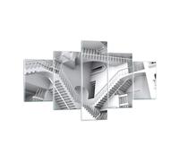 Cuadro Sobre Vidrio 125x70cm Cuadros Pared Ciencia Ilusión Escaleras Wall Art