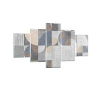 Cuadro Sobre Vidrio 125x70cm Cuadros Pared Geometría Arte Piedra Wall Art Prints