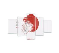 Cuadro Sobre Vidrio 125x70cm Cuadros Pared Japón Flor Cerezas Wall Art Prints