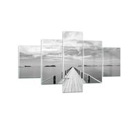 Cuadro Sobre Vidrio 125x70cm Cuadros Pared Madera Puente Mar Wall Art Prints