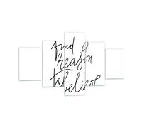 Cuadro Sobre Vidrio 125x70cm Cuadros Pared Manuscrito Lema Creer Wall Art Prints