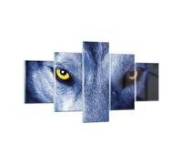 Cuadro Sobre Vidrio 125x70cm Cuadros Pared Mira El Lobo Ojos Wall Art Prints