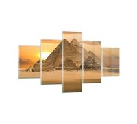 Cuadro Sobre Vidrio 125x70cm Cuadros Pared Pirámide egipto desierto Wall Art