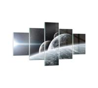 Cuadro Sobre Vidrio 125x70cm Cuadros Pared Planetas cosmos estrellas Wall Art