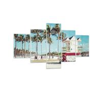 Cuadro Sobre Vidrio 125x70cm Cuadros Pared playa miami florida Wall Art Prints