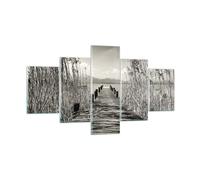 Cuadro Sobre Vidrio 125x70cm Cuadros Pared Puente Muelle Sepia Wall Art Prints