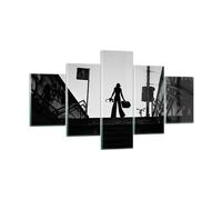 Cuadro Sobre Vidrio 125x70cm Cuadros Pared Sombra Fotografía Escaleras Wall Art