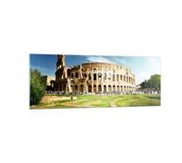 Cuadro Sobre Vidrio 140x50cm Cuadros Arqueología arquitectura italia coliseo