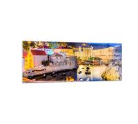 Cuadro Sobre Vidrio 140x50cm Cuadros Croacia Dubrovnik casco antiguo fortaleza