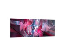 Cuadro Sobre Vidrio 140x50cm Cuadros Pared Abstracción química cibernética Art