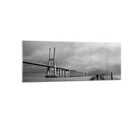 Cuadro Sobre Vidrio 140x50cm Cuadros Pared Arquitectura bicicleta lisboa turismo