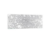 Cuadro Sobre Vidrio 140x50cm Cuadros Pared Ciudad Mapa Londres Wall Art Prints