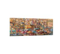 Cuadro Sobre Vidrio 140x50cm Cuadros Pared Colores Ciudad Turquía Wall Art