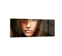 Cuadro Sobre Vidrio 140x50cm Cuadros Pared Femenino moda modelo desnudo Wall Art