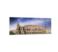 Cuadro Sobre Vidrio 140x50cm Cuadros Pared Italia arquitectura coliseo turismo