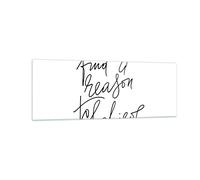 Cuadro Sobre Vidrio 140x50cm Cuadros Pared Manuscrito Lema Creer Wall Art Prints