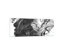 Cuadro Sobre Vidrio 140x50cm Cuadros Pared Mujer Línea Arte. Wall Art Prints