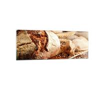 Cuadro Sobre Vidrio 140x50cm Cuadros Pared Pan panadería comida centeno Wall Art