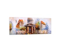 Cuadro Sobre Vidrio 140x50cm Cuadros Pared Pintura Arquitectura torre torre Art