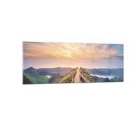 Cuadro Sobre Vidrio 140x50cm Cuadros Pared Sendero Montaña Azores Wall Art