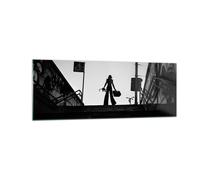 Cuadro Sobre Vidrio 140x50cm Cuadros Pared Sombra Fotografía Escaleras Wall Art