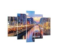 Cuadro Sobre Vidrio 150x100cm Cuadros Pared Canal Grande Tarde Wall Art Prints