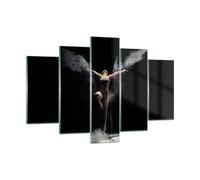Cuadro Sobre Vidrio 150x100cm Cuadros Pared Fotografía Danza Alas Wall Art