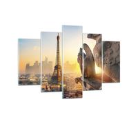 Cuadro Sobre Vidrio 150x100cm Cuadros Pared Gárgolas Torre Eiffel Wall Art