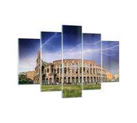 Cuadro Sobre Vidrio 150x100cm Cuadros Pared Italia arquitectura coliseo turismo