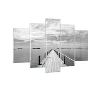 Cuadro Sobre Vidrio 150x100cm Cuadros Pared Madera Puente Mar Wall Art Prints