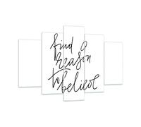 Cuadro Sobre Vidrio 150x100cm Cuadros Pared Manuscrito Lema Creer Wall Art